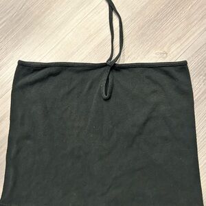 Brandy Melville Black Strapless Halter Top